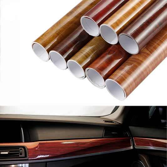 Car Wrap PVC Wood Grain  Film Decal Textured Internal Decoration Sticker