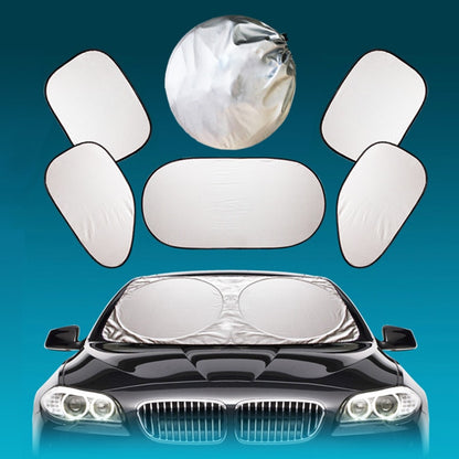 Car Sunshade Front Rear Window Film Windshield Cover UV Protect 6 Pcs