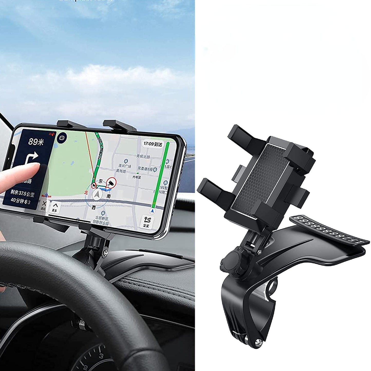 Car Mount Holder for Cell Phone Dashboard iPhone Samsung