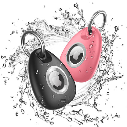 AirTag Holder for Apple Keychain Waterproof Case Storage 2 Pack