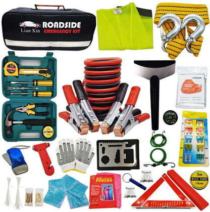 Car Roadside First Aid Emergency Essential Jumper Kit