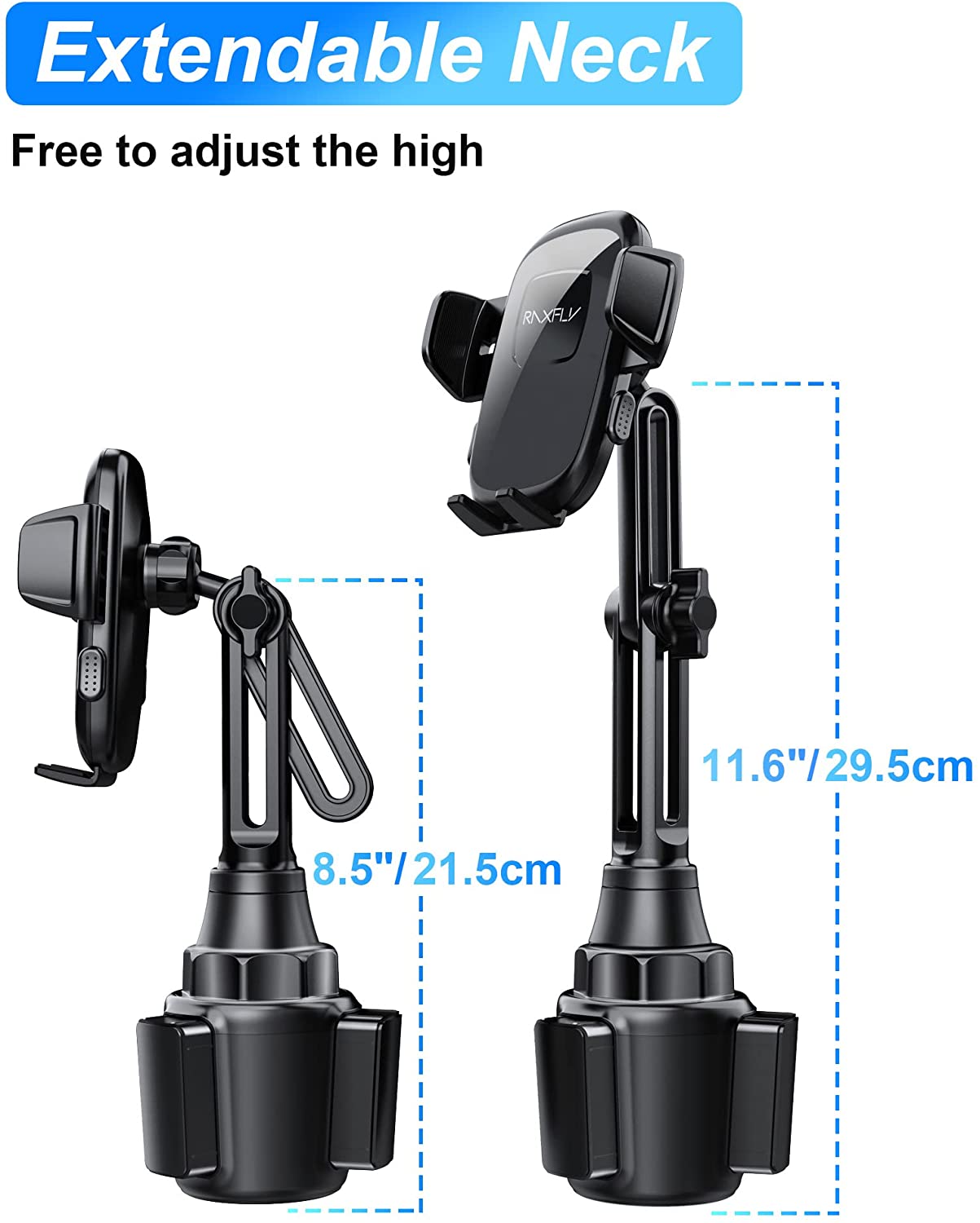 Car Phone Holder Mount Upgraded Cup Compatible with Cell Phones