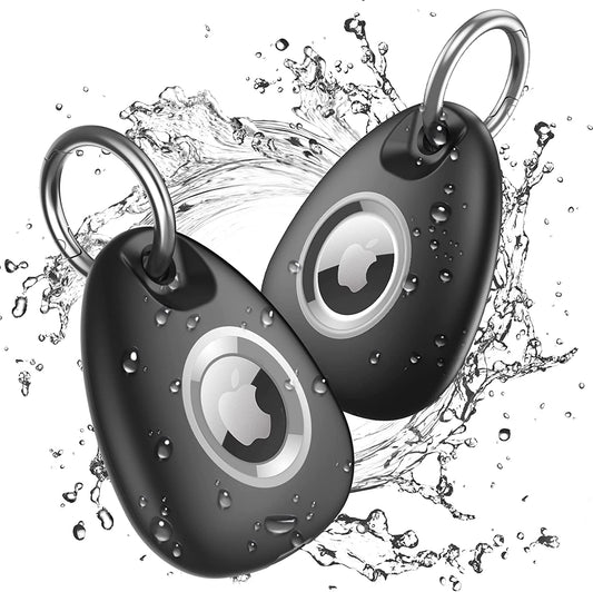 AirTag Holder for Apple Keychain Waterproof Case Storage 2 Pack