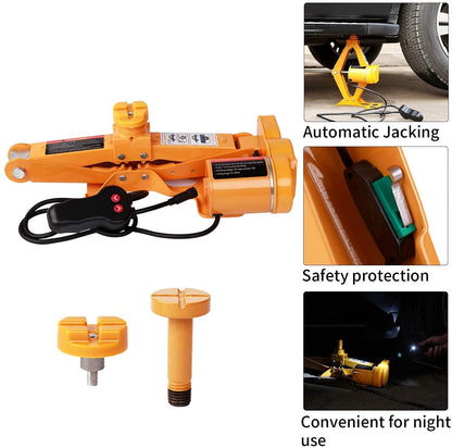 Car Floor Jack 3 Ton All-in-one Automatic Electric 12V Scissor Lift Jack Tools