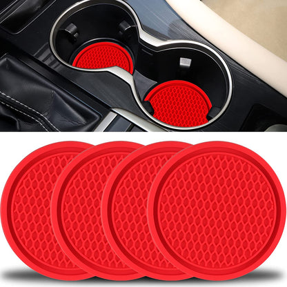 Car Cup Coaster 4PCS Universal Non-Slip Embedded Cup Holders Storage