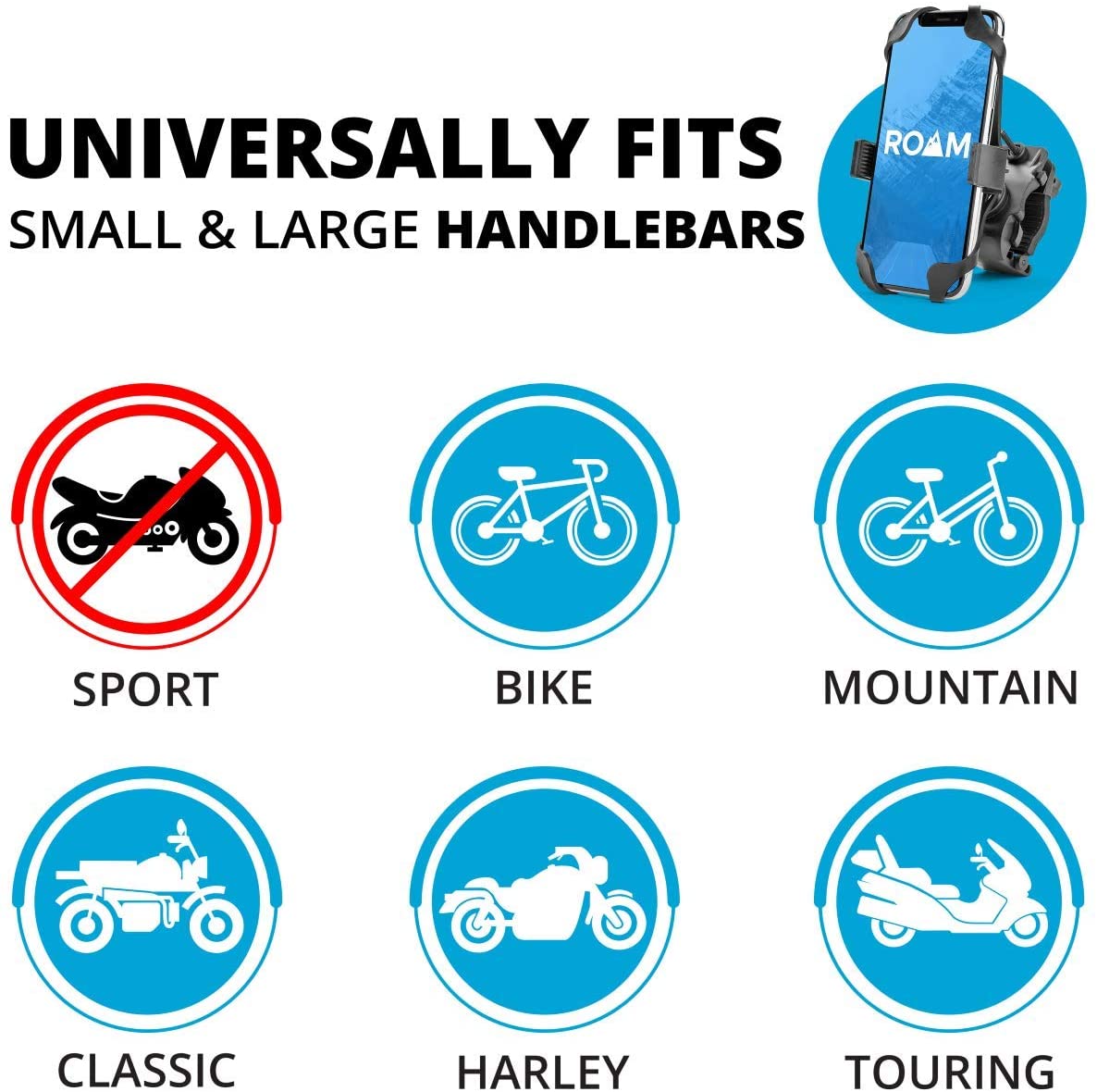 Universal Bike Motorcycle Phone Mount Adjustable Holders