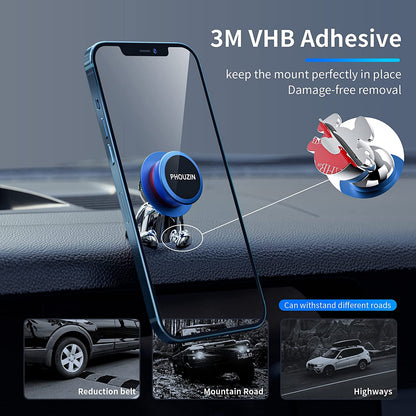 Car Phone Holder Universal Dashboard Magnetic Mount 360° Rotation Mount
