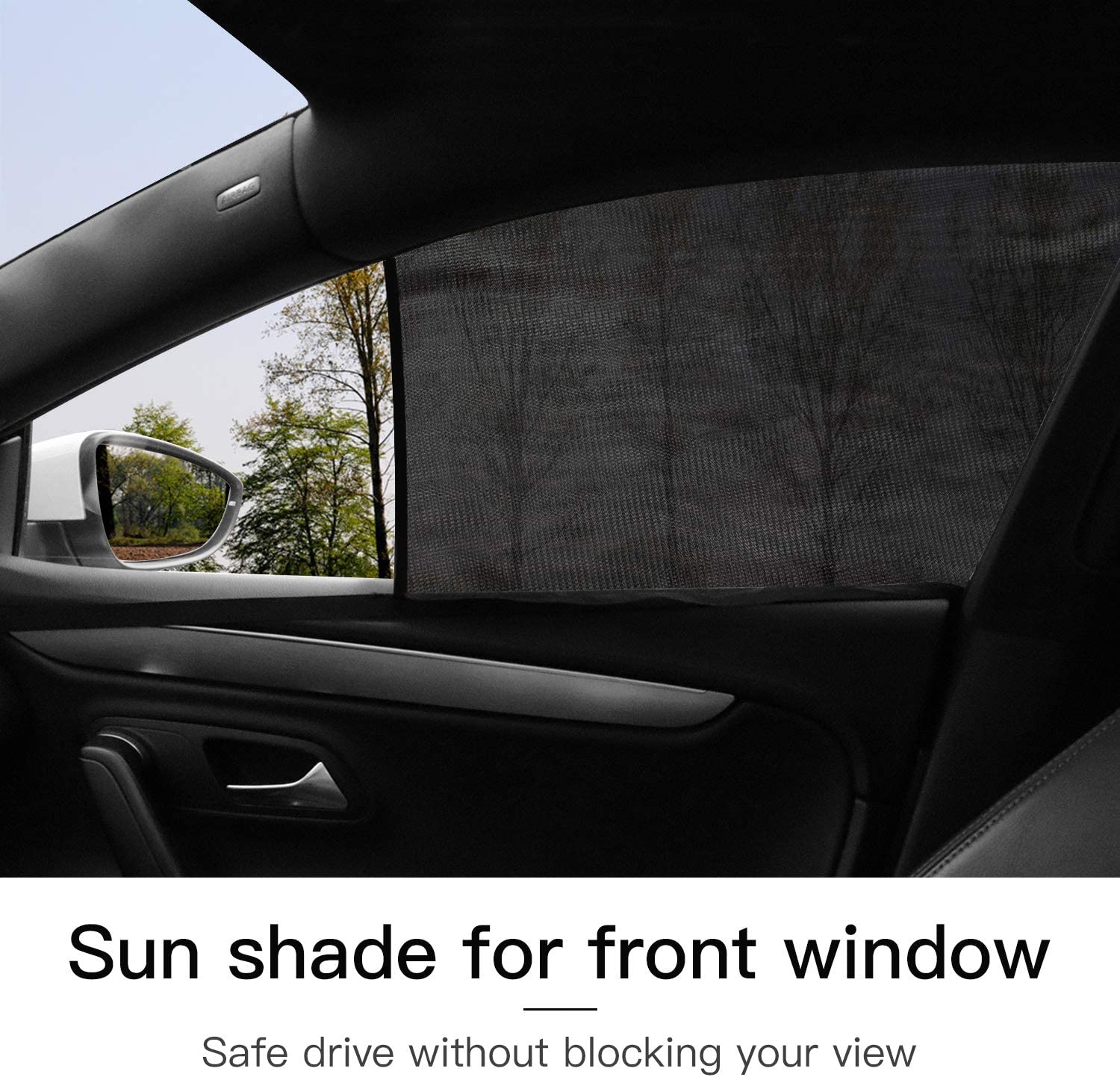 Car Window Shades Sun Shades 2-packs Rear Windows Curtain