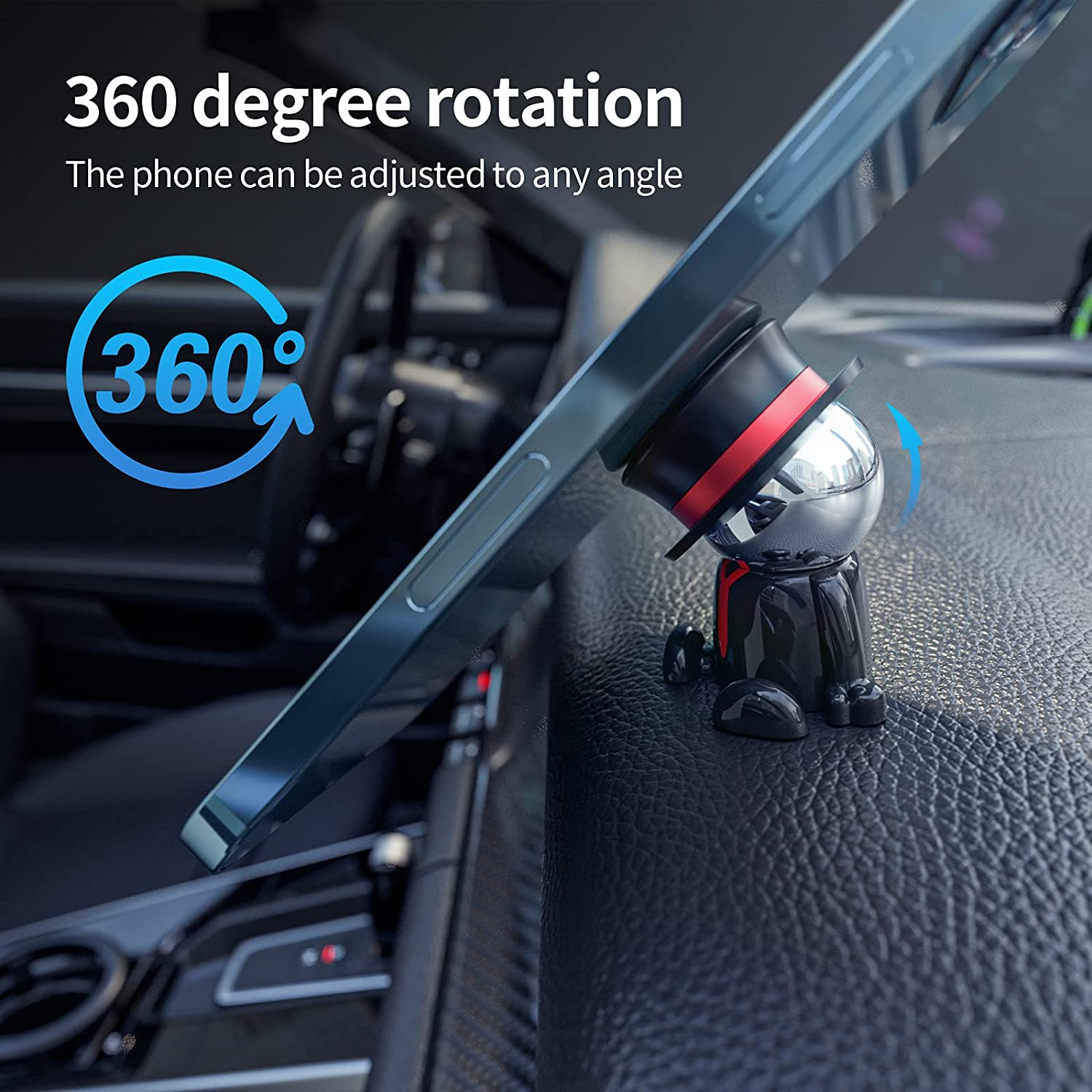 Car Phone Holder Universal Dashboard Magnetic Mount 360° Rotation Mount