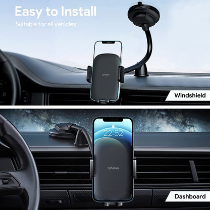 Cell Phone Holder Mount Long Arm Dashboard Windshield  Anti-Shake Stabilizer