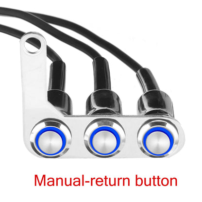 Motorcycle Switch Handlebar ON-OFF Push 3 Buttons