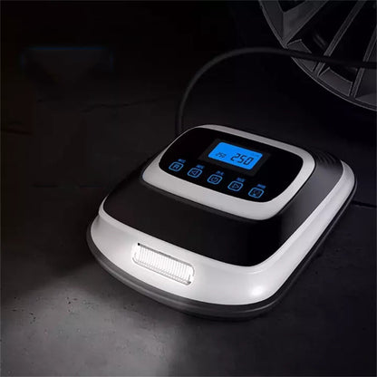 Car Air Pump Pointer Digital Display Tire Inflator with LED Light