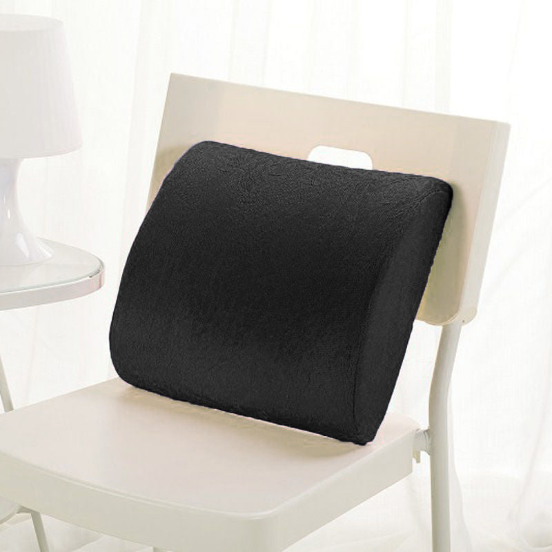 Car Cushion Premium Memory Foam Lumbar Back Support Seat Office Chair