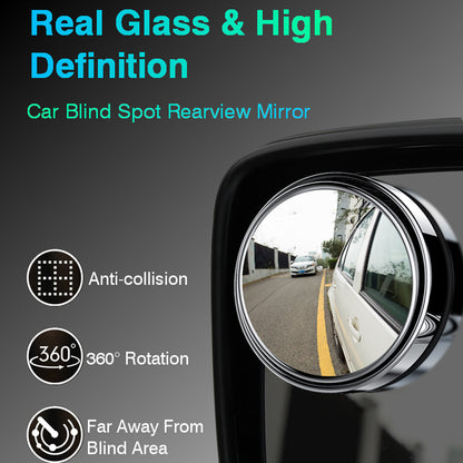 Car Vehicle Blind Spot Mirror Rear View Convex Glass