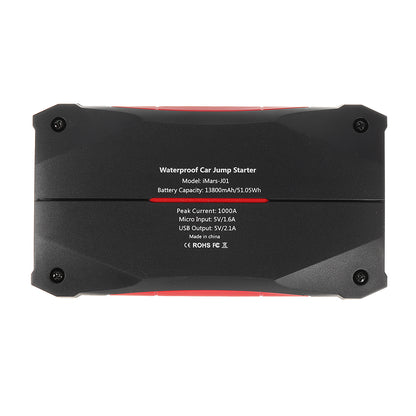 Portable Car Jump Starter Power Bank Emergency Flashlight Battery Booster Tools