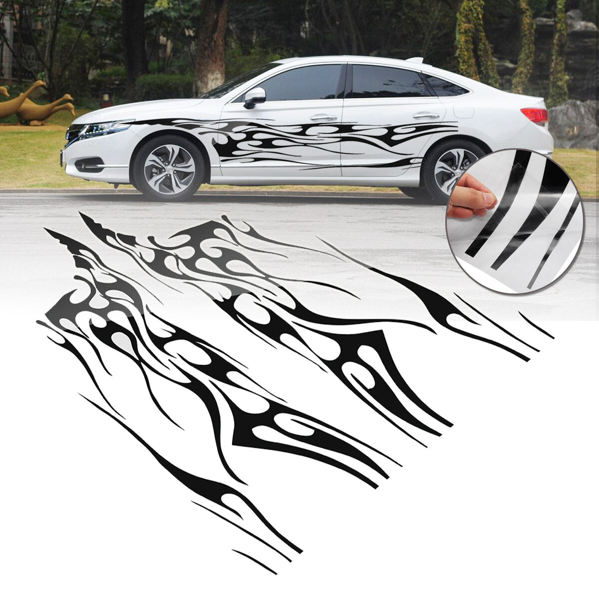 Body Graphic Side Stickers Sports Racing Car Long Stripe Decal – dearmotor