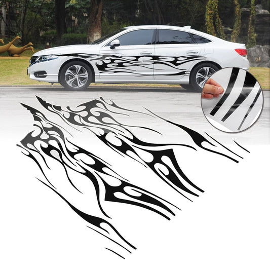 Car Body Graphic Side Stickers Sports Racing Car Long Stripe Decor