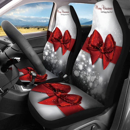 Car Christmas Seat Cushion Cover Protector Universal Fit 7 Pcs