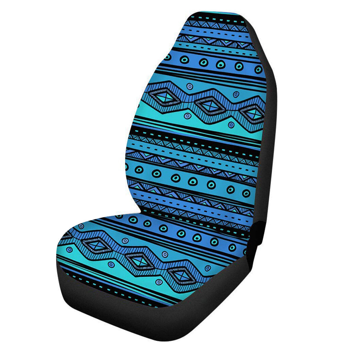 Car Front Seat Cushion Print Pattern Protector For Sedan SUV Truck