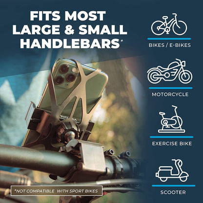 Motorcycle Bike Phone Mount Adjustable Handlebar Phone Mount