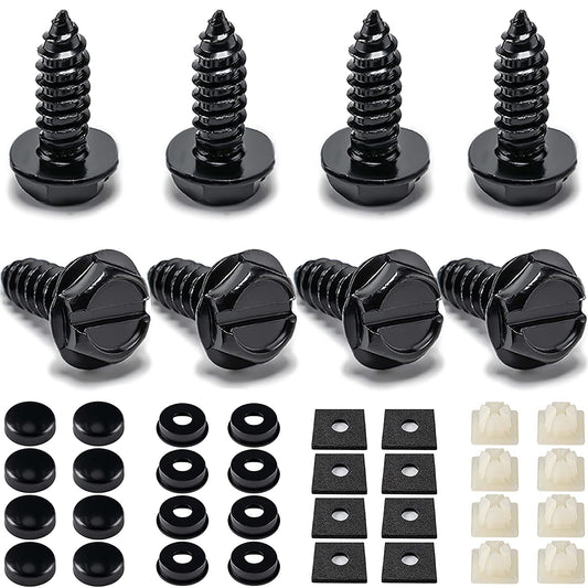 License Plate Screws 8 Pcs Stainless Steel Fastener Kit Tools
