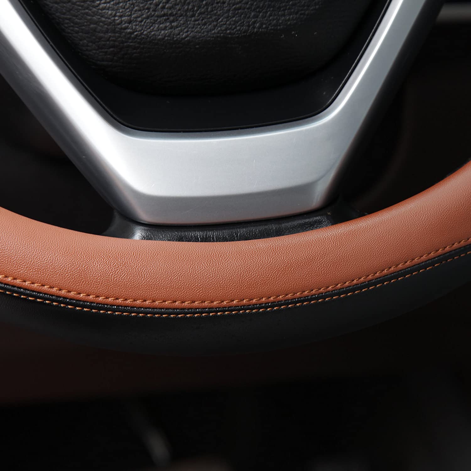 Car Valley Comfy Microfiber Leather Steering Wheel Covers