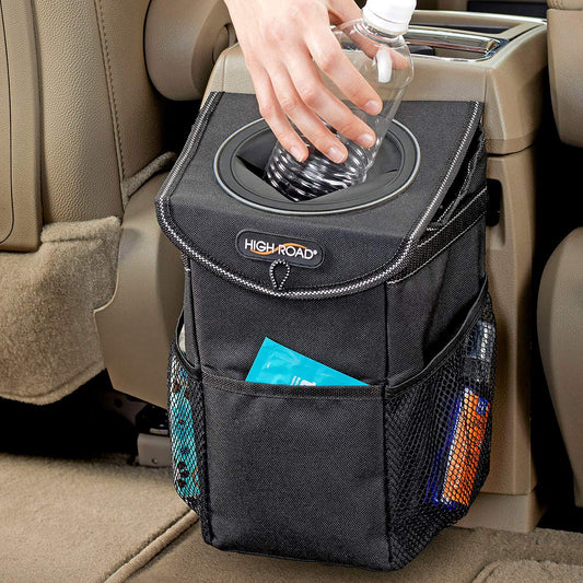 Car Trash Can Storage Pockets Solid Organizer