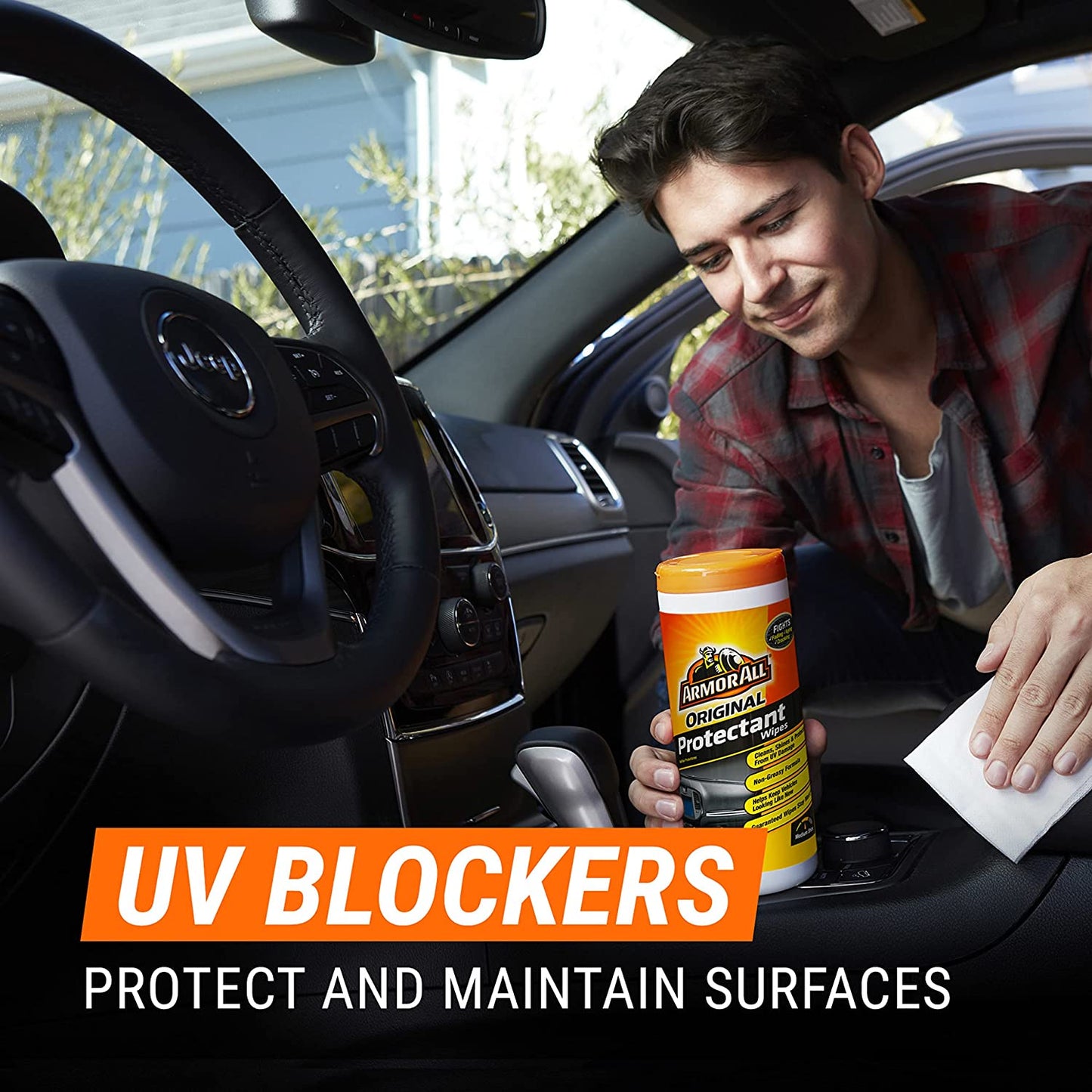 Car Armor Interior Car Cleaning Wipes Kit Disinfects Protects