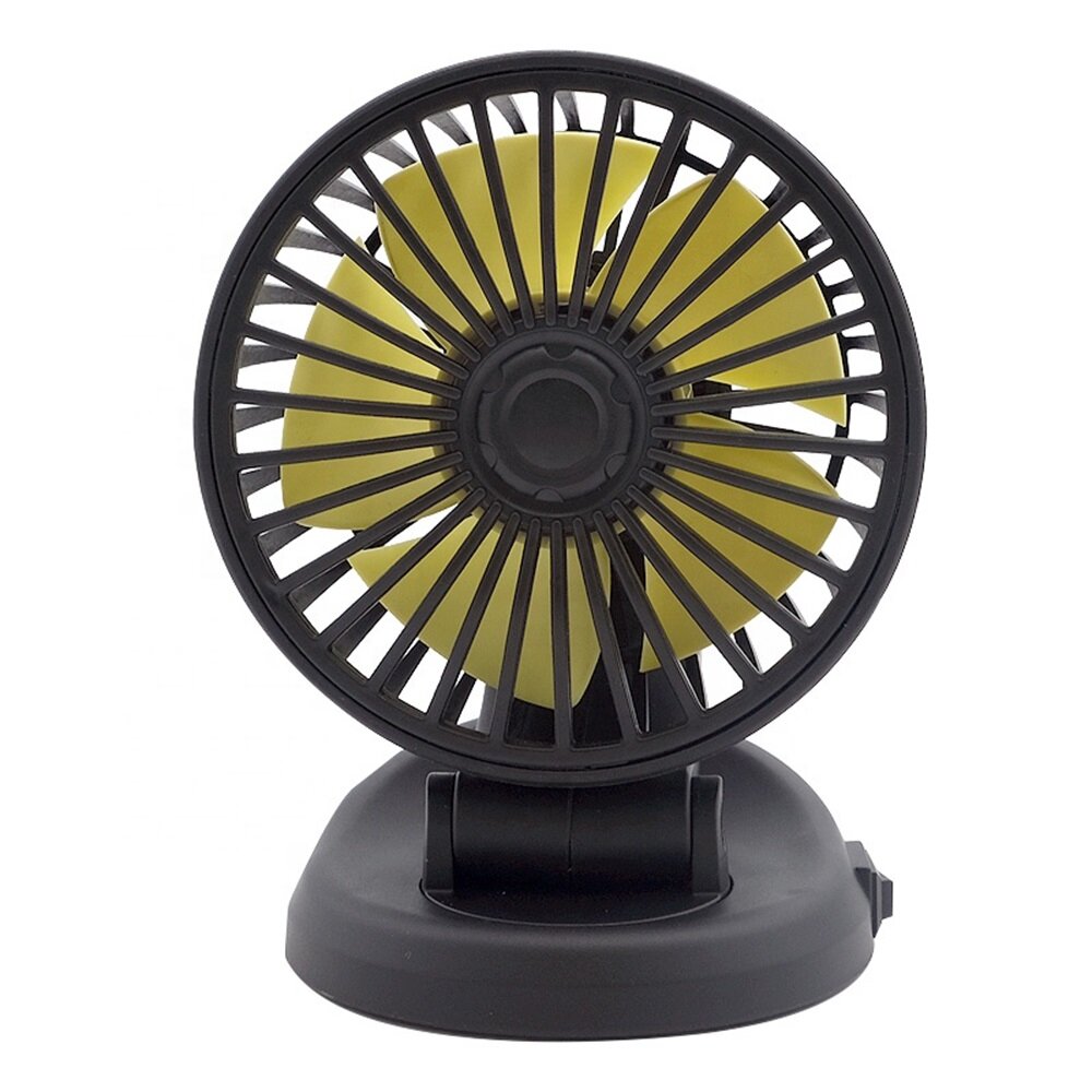 Mini Car Fan USB Rechargeable Shaking Head Folded