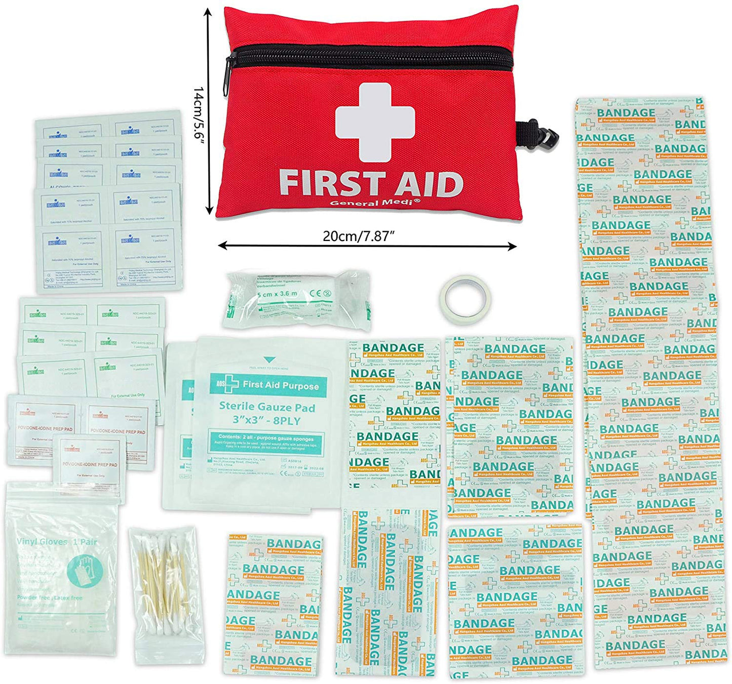 Car Lifeline AAA Premium Emergency 42 Piece With First Aid Kit