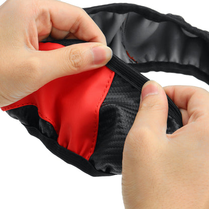 Car Carbon Fiber Steering Wheel Cover Anti-slip Protector