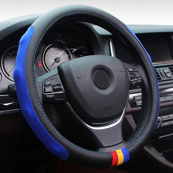 Car Leather Steering Wheel Cover Ring Universal Protector