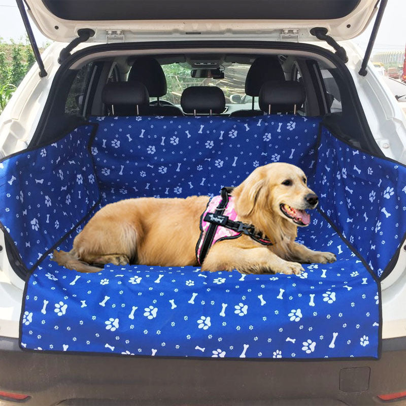 Trunk Car Pet Mat Trunk Waterproof Seafty Cushion Pet Carriers Belt Protector
