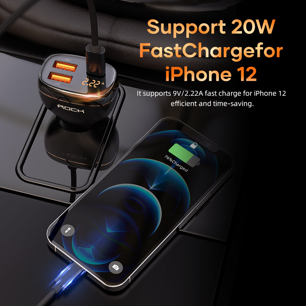 Car Three-Port Quick Led Charger