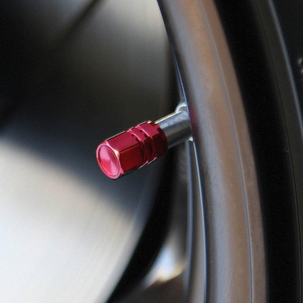 Aluminum Alloy Car Wheel Tire Valve Caps Tyre Rim Stem DIY Tools 8 Pcs