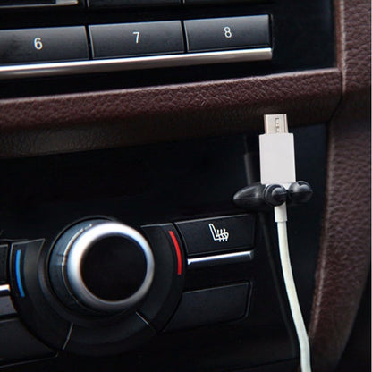 Car Charger Line USB Cable Clip Sticker For Toyota Corolla Avensis Yaris Rav4 8 Pcs