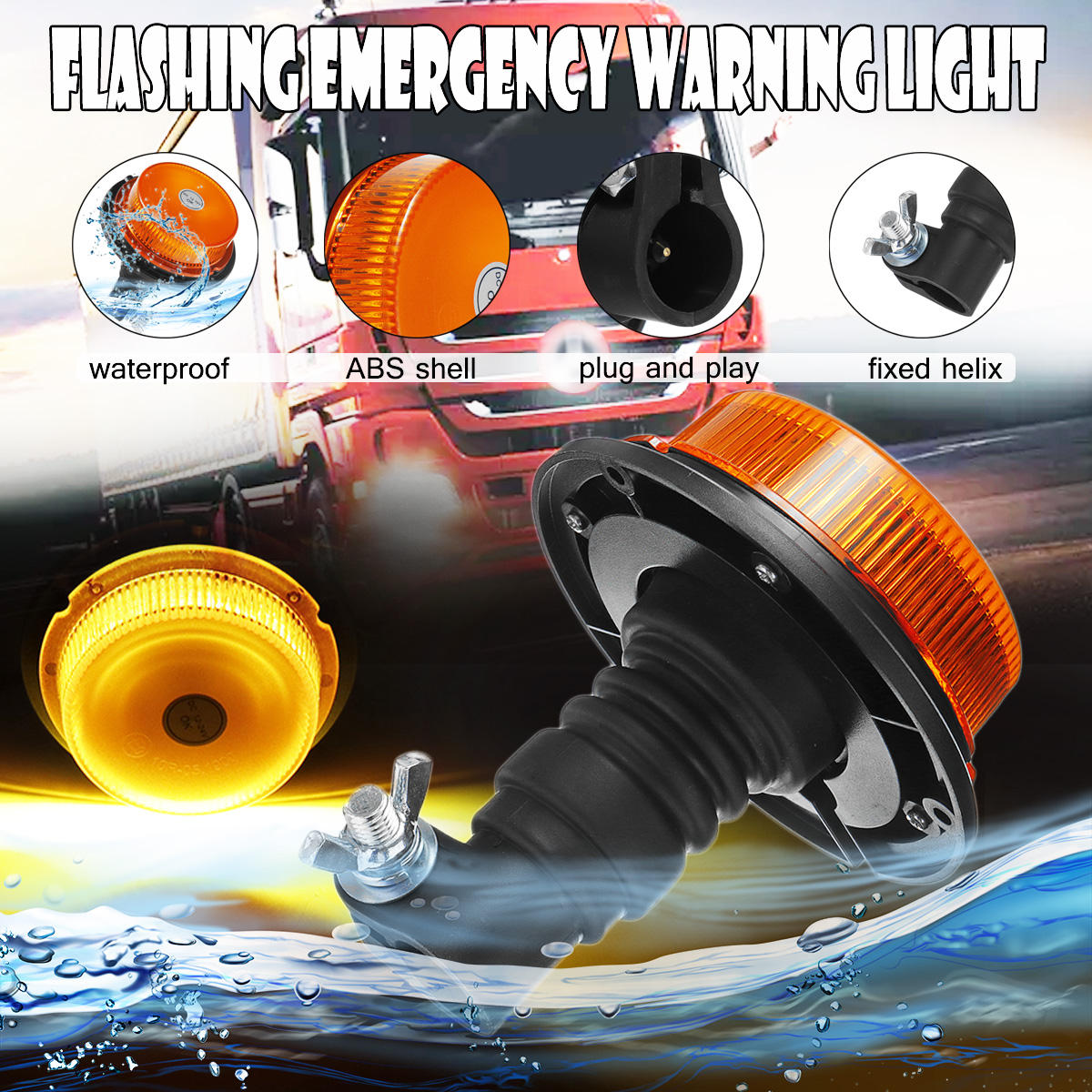 Emergency Warning Signal Light Warning Flash Strobe Light 18 LED Tools