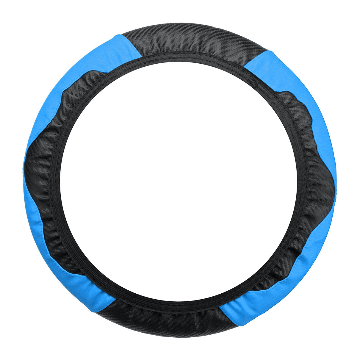 Car Carbon Fiber Steering Wheel Cover Anti-slip Protector