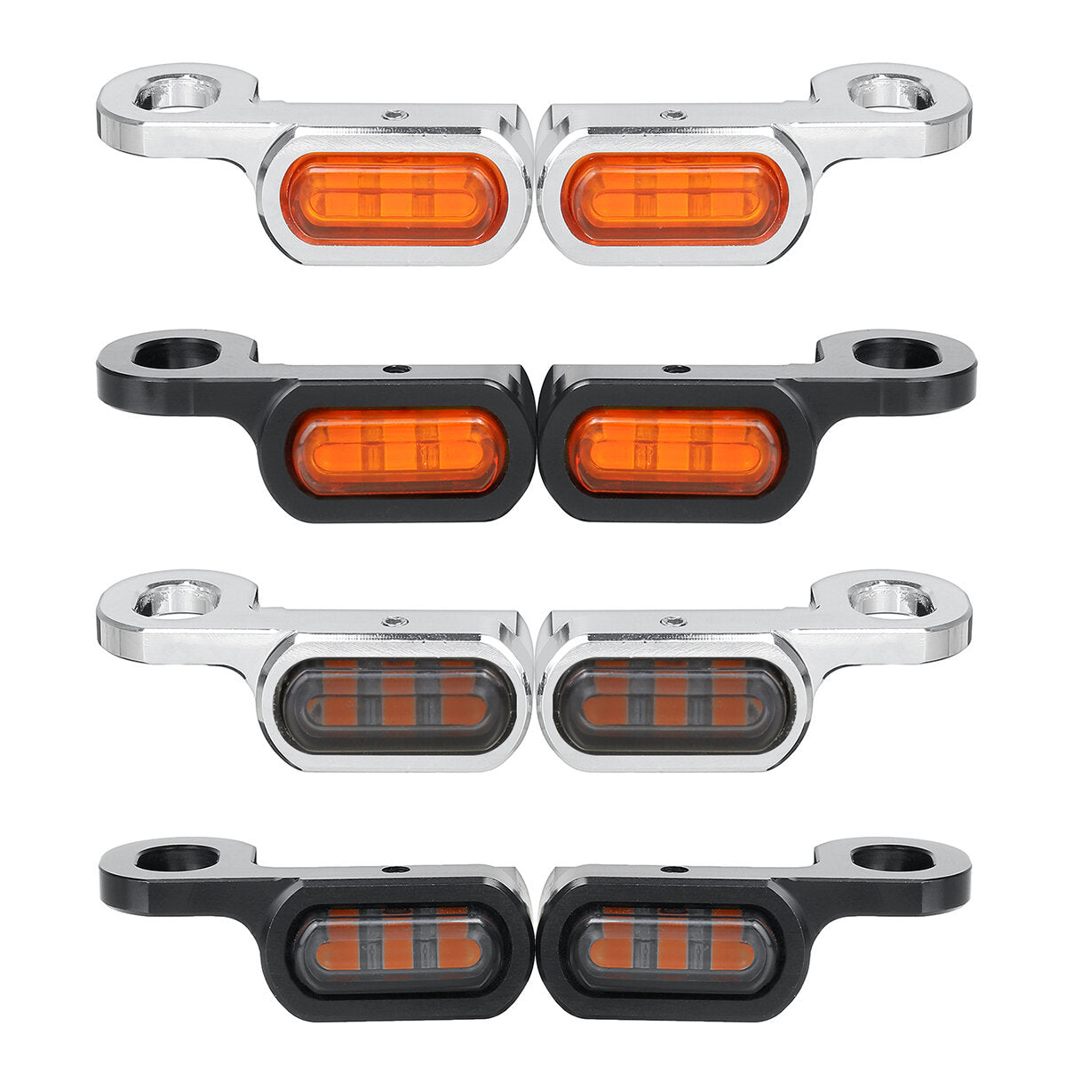 Motorcycle Mini LED Lamp Turn Signal Amber Light Mark 2 Pcs