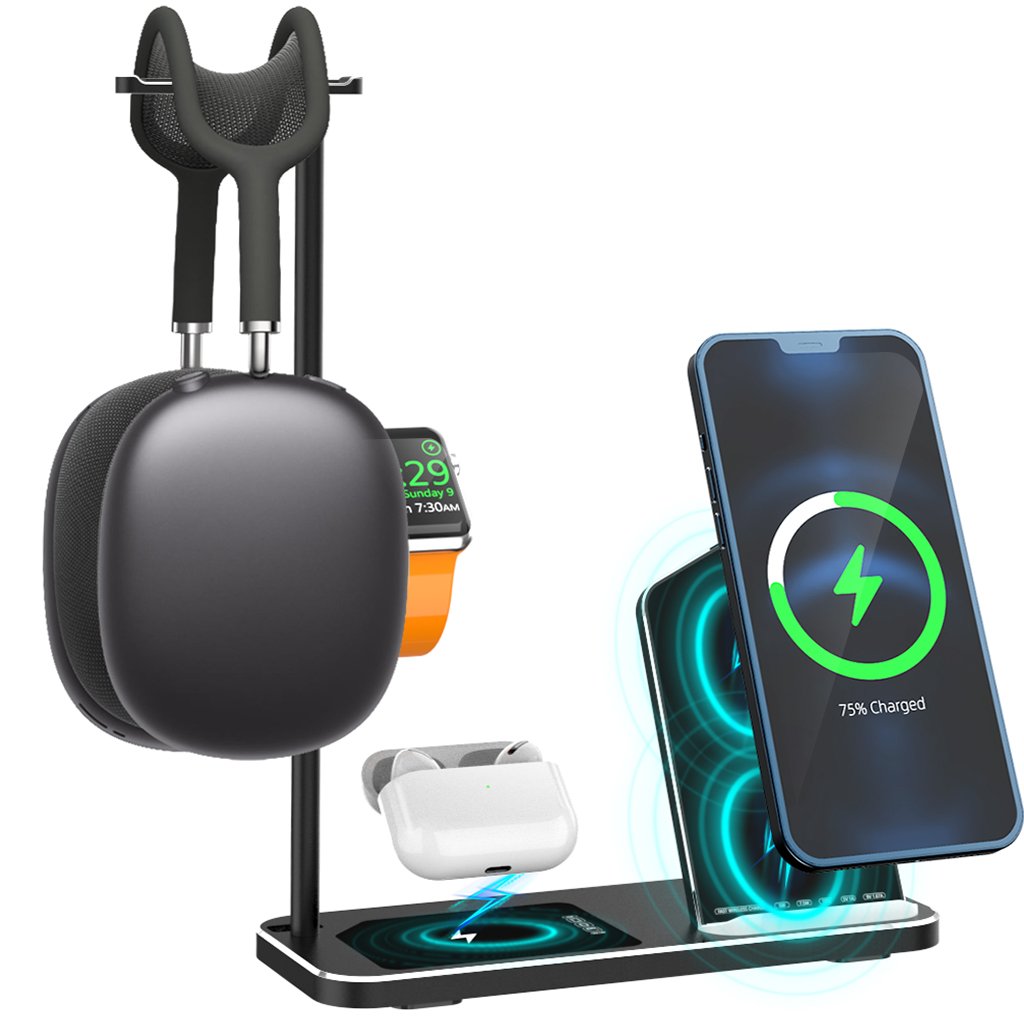 Wireless Charging Station 4 in 1 Wireless Charger For Iphone Apple