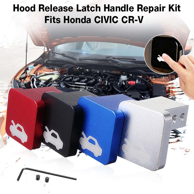 Car Latch Handle Release Repair Kit Tool Aluminum 4 Color For Honda Civic