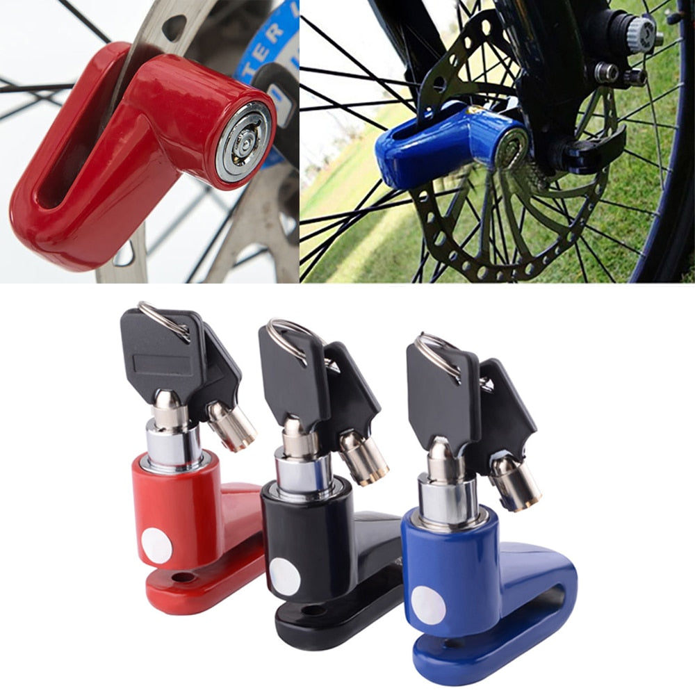 Motorcycle Disc Brakes Anti-Theft Protection Lock