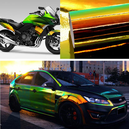 Rainbow Chrome Car Sticker Laser Plating Body Wrap Film