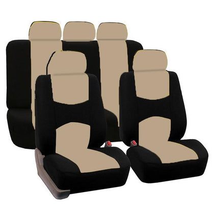 Universal Fit Car Seat Cover Suitable Most Protectors with Tire Track 9 Pcs