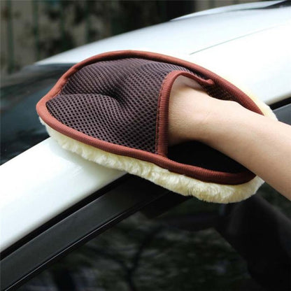 Car Styling Wool Soft Car Washing Gloves Cleaning Brush Washer Care