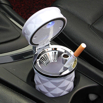 Car Ashtray LED Auto Cigarette Container Holder Boxes Organizer