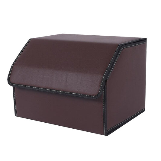 Auto Car Boot Organzier Trunk Storage PU Leather Bag For Save Space