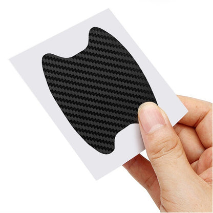 Car Door Sticker Carbon Fiber Scratches Protection Film Decal Styling 4 Pcs