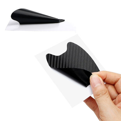 Car Door Sticker Carbon Fiber Scratches Protection Film Decal Styling 4 Pcs