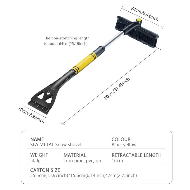 Car Ice Snow Clean Windshield Extendable Snow Brushes